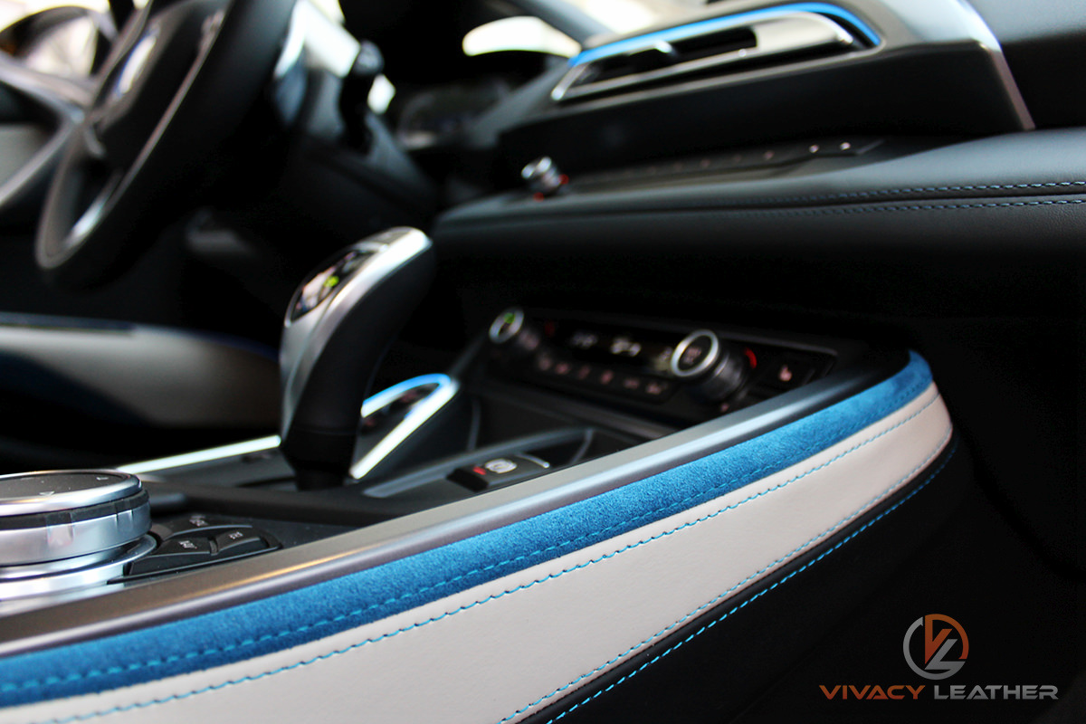 piele bmw i8, piele bmw dakota, imbracat scaune bmw, alcantara bmw